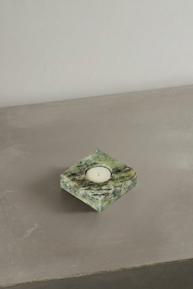 Natural marble candle holder, handmade home decor, UAE