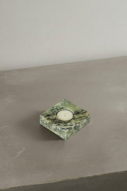 Natural marble candle holder, handmade home decor, UAE