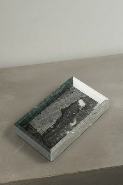 Handcrafted marble tray in ash color, UAE