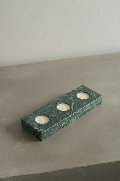 Natural marble candle holder, handmade home decor, UAE