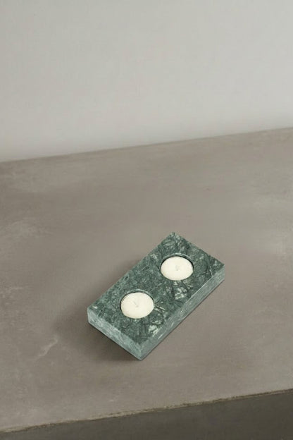 Natural marble candle holder, handmade home decor, UAE
