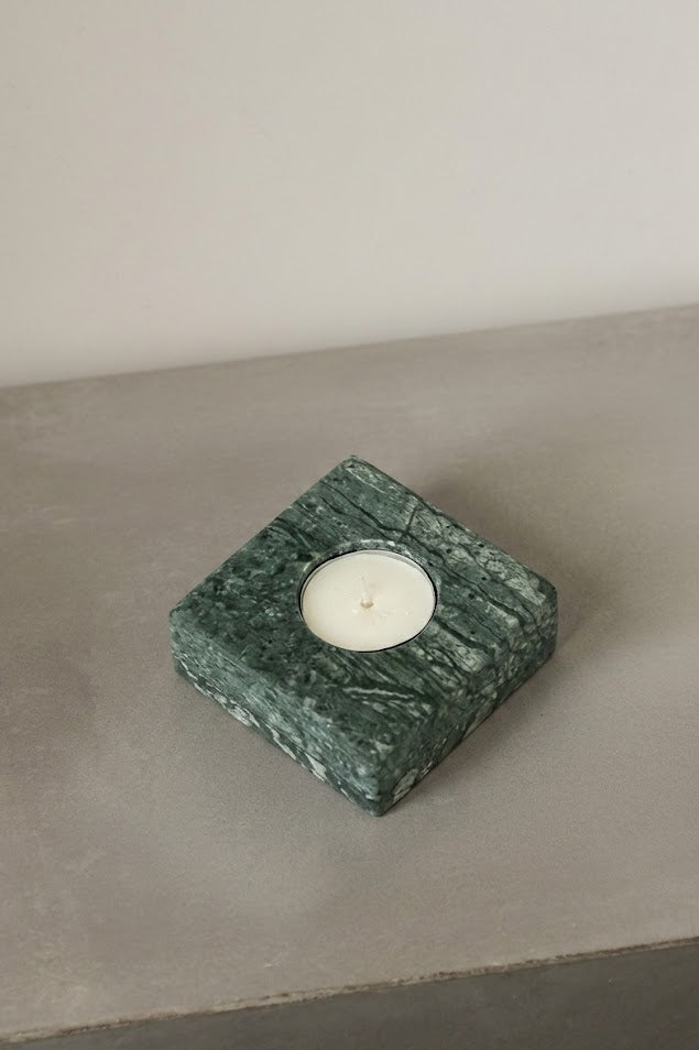 Natural marble candle holder, handmade home decor, UAE