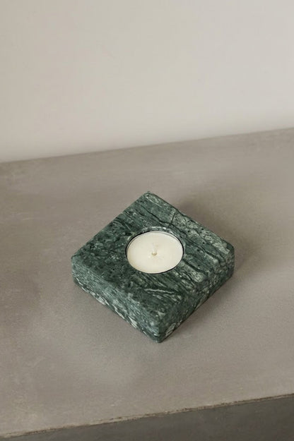 Natural marble candle holder, handmade home decor, UAE